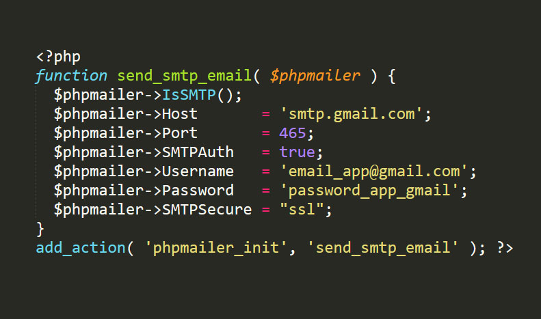 Cấu hình SMTP gửi Mail trong Wordpress không sử dụng Plugin