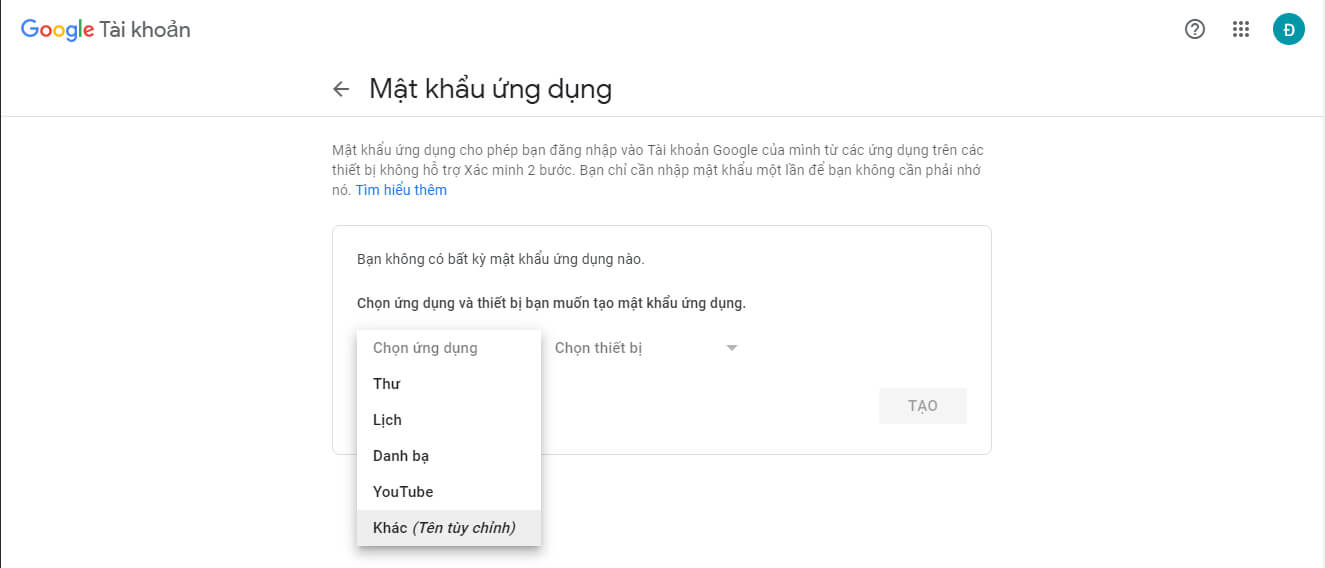 Tạo tên ứng dụng Tạo tên ứng dụng