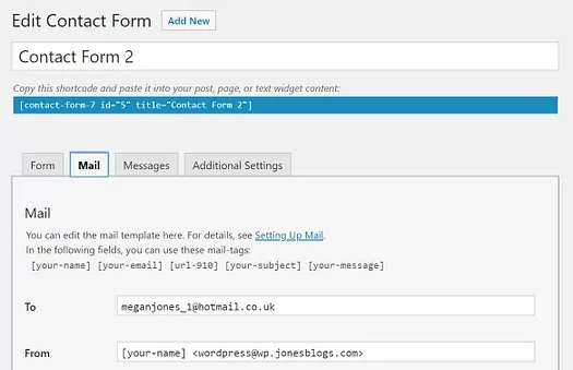 Hướng dẫn sử dụng Contact Form 7 từ A đến Z